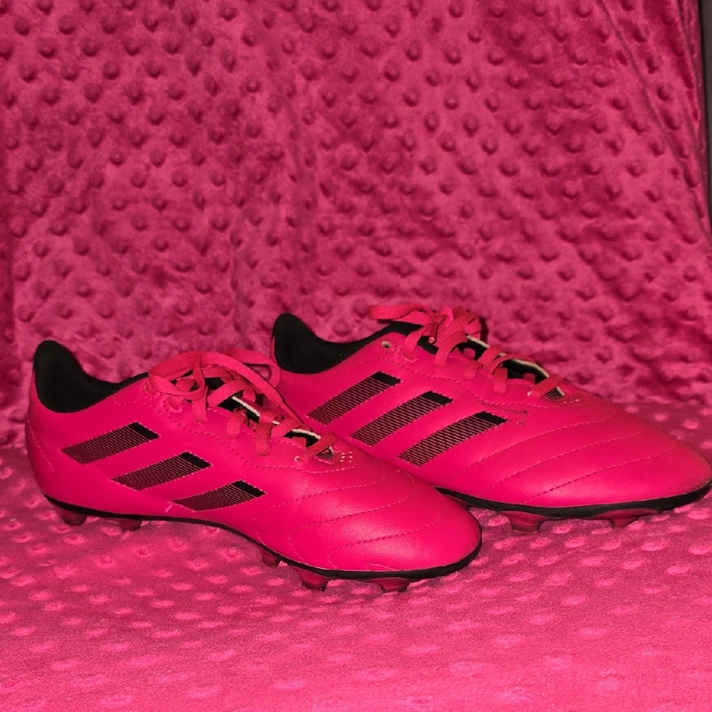 Adidas Kids Pink Soccer Shoes
